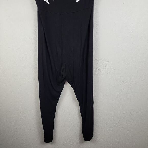 Boohoo Womens Black Skeleton‎ Strapless Skinny Leg One Piece Jumpsuit Size 18 - Picture 3 of 11